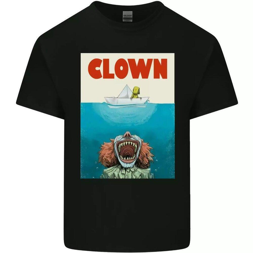 Jaws Funny Parody Clown  Horror Movie Graphic T-Shirt